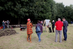 Visitors onsite during the 'open weekend.'