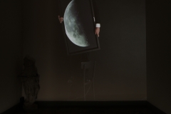 Carrying the moon video installation